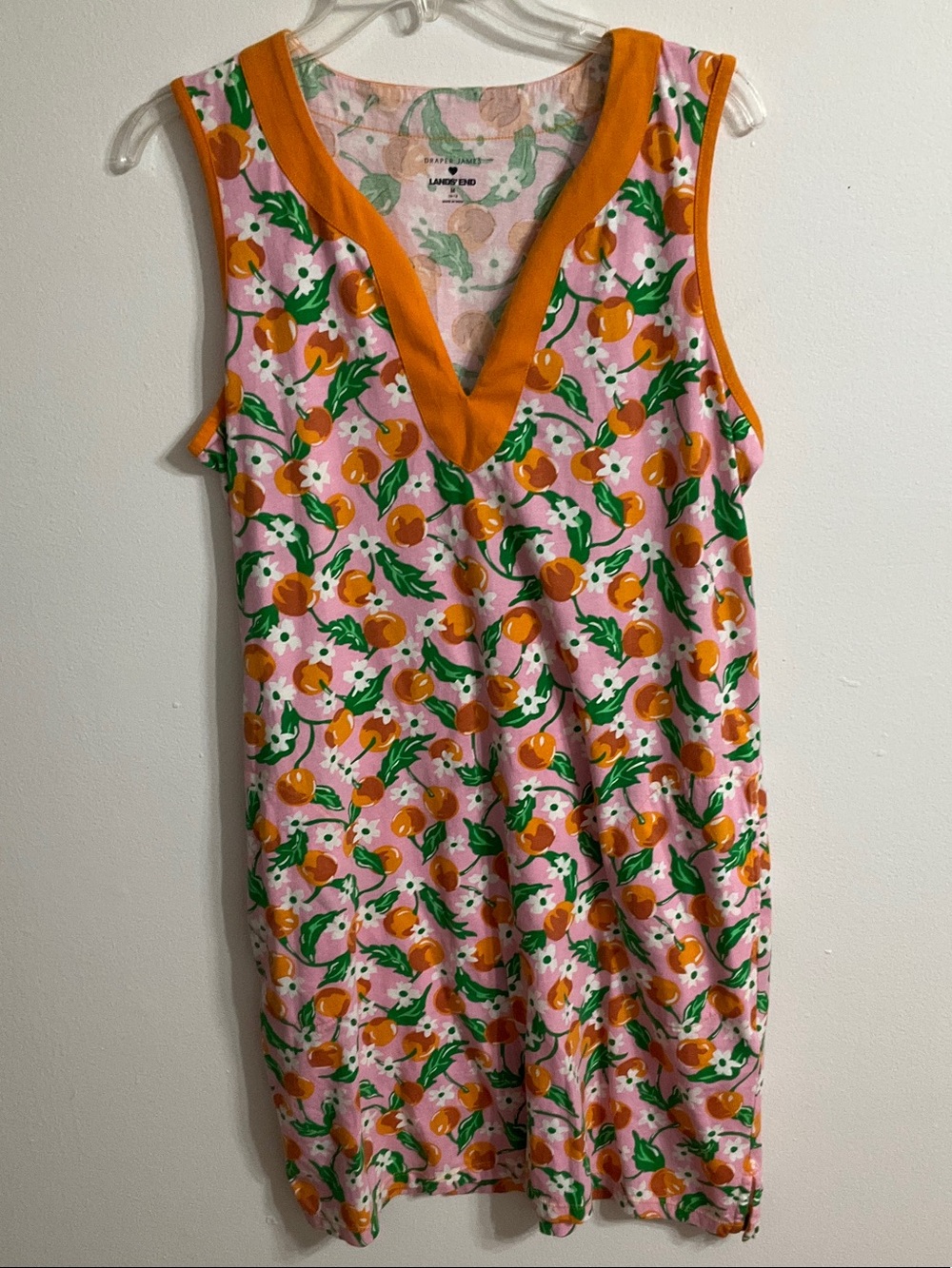 Draper James x Lands End Floral V-Neck Dress SZ M